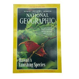 National Geographic Magazine Hawaii's Vanishing Species September 1995